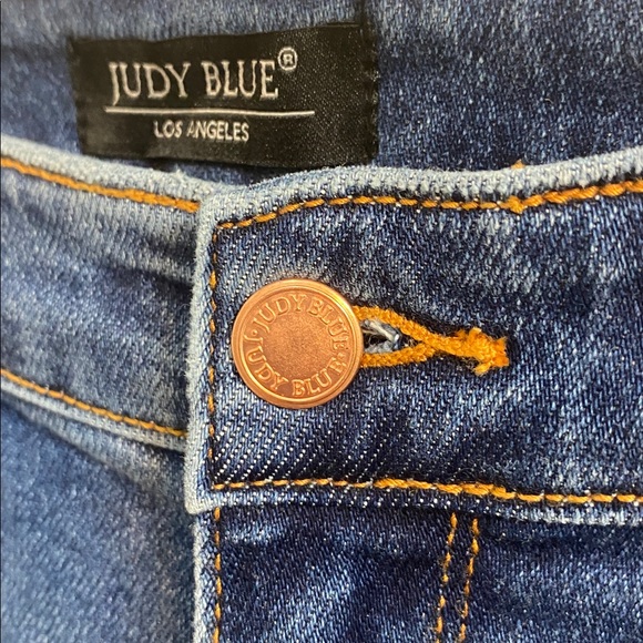 Judy Blue Sally High Rise Front Seam Detail Cuffed Straight Fit Jeans Women’s 9 - Picture 8 of 10